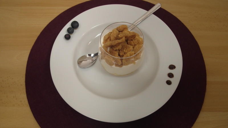 Kai schließt seinen Abend mit Weihnachtliches Apple-Crumble ab Kais Nachspeise bei "Das perfekte Dinner": Weihnachtliches Apple-Crumble