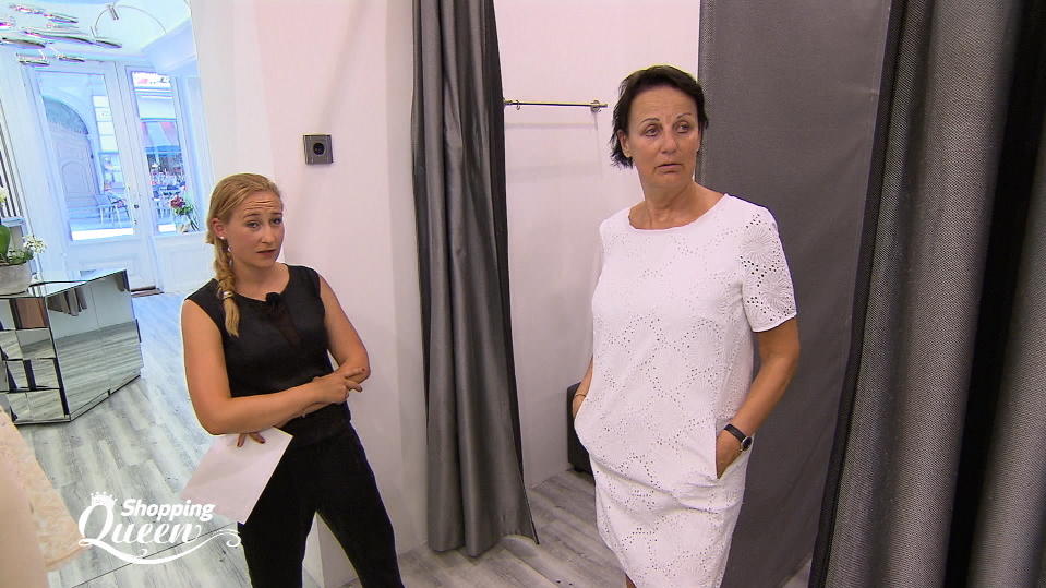 Shopping Queen: Gabriele mag den Romantik-Look nicht besonders "Shopping Queen"-Kandidatin Gabriele