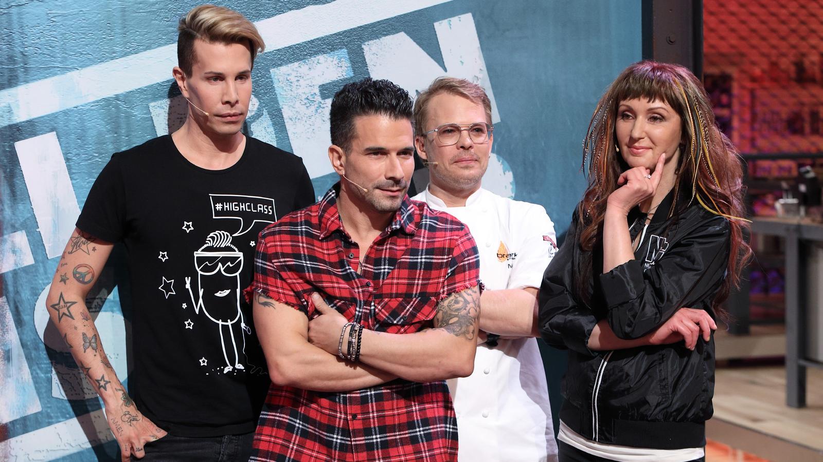 Grill den Henssler 2017: Steffen Henssler tritt gegen Hanka Rackwitz, Florian Wess und Marc Terenzi an Bei "Grill den Henssler" treten die Dschungelcamp-Stars Marc Terenzi, Hanka Rackwitz und Florian Wess mit ihrem Koch-Coach Mario Kotaska gegen Steffen Henssler an.