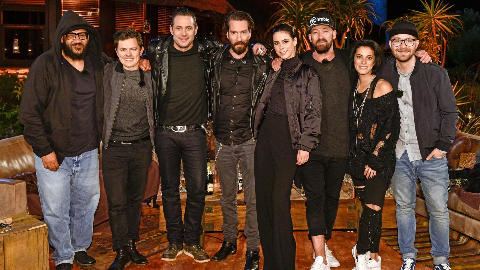 Sing meinen Song 2017: Die Duette zum Finale V.l.: Moses Pelham, Michael Patrick Kelly, Sascha Vollmer, Alec Völkel, Lena, Gentleman, Stefanie Kloß und Mark Forster.