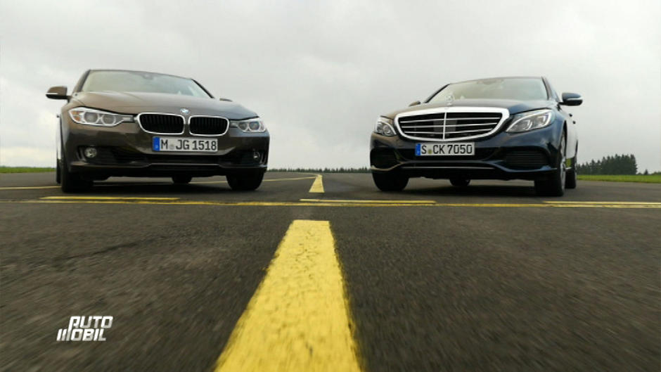 Mercedes C200 und BMW 320i im Duell Mercedes C200 und BMW 320i im Duell