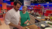 "Mutter Beimer" kocht mit Steffen Henssler das Hauptgericht "Mutter Beimer" kocht mit Steffen Henssler das Hauptgericht