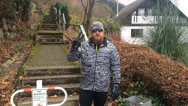 Andreas "Mauli" ist beim Training schwer motiviert Andreas "Mauli" ist beim Training schwer motiviert